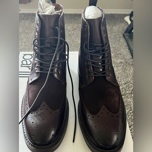 Bar III Men's Brown Leather Brogue style Boots size 10.5